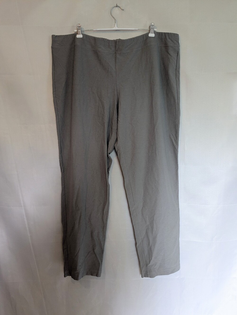 Eileen Fisher Washable Stretch Crepe Ankle Pants Slate Grey 2X